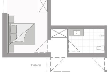 Appartement A Plan | © Dorfkrug Kaprun
